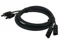 Temco 10ft 12 Awg Black Solar Panel Extension Cable With M-f Connector Ends Qty 2