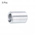 Uxcell 5pcs Aluminum Spacer 1 4 Bore X 3 8 Od 2 Length Screw Standoff Bushing Plain Round Metal For Id Screws Bolts And Rods