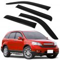 Ocpty Window Visors Fits For 2005-2018 Nissan Frontier Tape-on Rain Guards Side Deflectors 4 Pieces 2pcs Front Doors And Rear
