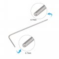 Uxcell 0 7mm Hex Key Wrench L Shaped Cr-v Repairing Tool 5 Pcs