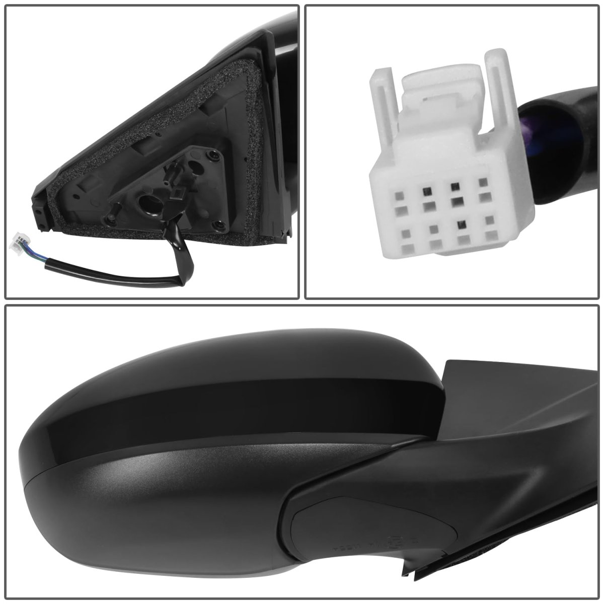 Side Door Power Mirror For Nissan Sentra 2020 2021 Passenger Right Paint To Match Black Ni1321326