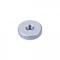 Uxcell Round Knurled Thumb Nuts Conector Lock Adjusting M5 Female Threaded Thin Type Blue Zinc Plating Pack Of 10