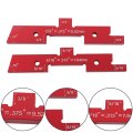 14 Piece Aluminum Alloy Woodworking Table Setup Blocks For Router And Saw Accuracy Height Depth Angle Gauge Measuring Bars