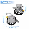 X Autohaux 1 Pcs Power Steering Pump With Pulley 20954812 For Chevy Traverse 2009-2017 Gmc Acadia 2007-2016