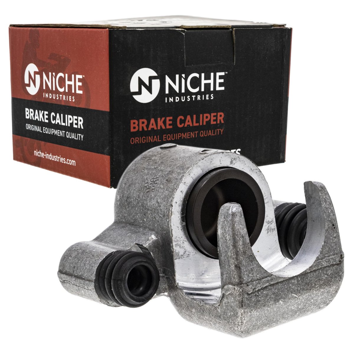 Niche Rear Left Brake Rotor Caliper Pad Kit For Polaris Rzr 800 Sportsman 500 Touring X2