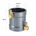 Uxcell Rc Model Boat Motor Water Cooling Jacket Metal Parts 28mm Titanium Tone For 28-series Part Accessory