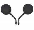 Universal Black Mirror Set M10 Compatible With Honda Kawasaki Ke Kh Km Kv100 Ks125 Ke175 F6 7 9 11 Kz400 440 550 650 750 900