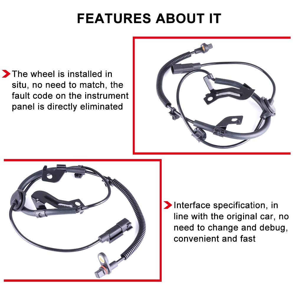 Rear Right Abs Wheel Speed Sensor Als1819 For Mitsubishi Lancer 2007 2010 Outlander 2012 And Rvr 2011 Replaces 4670 A580