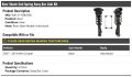 Rear Shock Coil Spring And Sway Bar Link Kit 4 Piece Compatible With 2007-2014 Mini Cooper Base Hatchback
