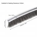 Uxcell Brush Weather Stripping Adhesive Felt Door Seal Strip Pile Weatherstrip Sweep For Window 394inch L X 0 47inch W 10000mm