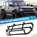 X Autohaux 1 Pair Tail Light Guards Rear Cover Protector Exterior Accessories For Ford Bronco 2021-2022 Black