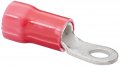 Nsi Vinyl Insulated Ring Terminal 8 Wire Size 10 Stud 0 472 Width 1 244 Length 