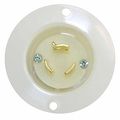 Superior Electric Ygf175 Twist Lock Flange Plug 2-pole 3-wire 15a 250v Nema L6-15p 