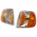 Ford Expedition Corner Light Pair Set 1997 To 2002 Driver And Passenger Side Clear Amber Lens F75z13201ac F75z13200ac Fo2550118 