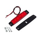 Partsam 10pcs Red 6 Led Side Marker Indicators Rear Tail Light Trailer Truck Lorry Hgv