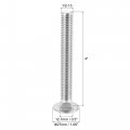 Uxcell 1 2-13x4 Carriage Bolt Round Head Square Neck 304 Stainless Steel 2pcs