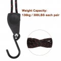 Uxcell 2pcs 1 4 6mm Ratchet Rope Hanger With Metal Gears 11 8ft 3 6meter Tie Down Strap Ratcheting Pulley System Bungee Cord