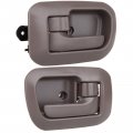 Door Handles Interior Front Driver Passenger Side Replacement Fit 1998-2003 Sienna Inside Brown 2pcs 