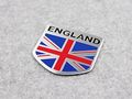 Generic Car Alloy Aluminum England Britain Flag Shield Emblem Decal Badge Sticker
