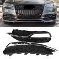 Gloss Black Fog Light Grilles For S Line 8v Pre Facelift 2013 2016 Front Bumper Set Of 2 Abs Replacement Car 