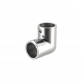 Uxcell Rail Elbow Fitting 90 Degree 2-way 316 Stainless Steel Pipe Connector Polishing For 25mm 1 Od Handrail Railing