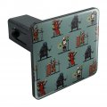 8-bit Pixel Heroes Rpg Pattern Tow Trailer Hitch Cover Plug Insert