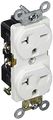 Morris 82206 Industrial Grade Duplex Receptacle 20 Amp Current 250v White 