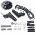 Httmt- Black 39mm Turn Signal Front Directional Relocation Kit For 88 Up Xl 91-05 Dyna