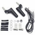 Httmt- Black 39mm Turn Signal Front Directional Relocation Kit For 88 Up Xl 91-05 Dyna