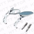 Httmt Mt400-012 Hdbolt- Chrome Custom Motorcycle Parts-rear View Mirrors Compatible With H-d Sportster R