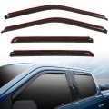 In-channel Window Rain Guards Fit Ford F150 Supercrew 2015-2024 