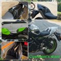 Tazgantax Motorcycle Rear Passenger Pillion Seat Cowl Fairing Cover Compatible With Ka-wa-sa-ki Z650 Ninja 650 Z-650 Ninja-650