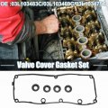 Uxcell 1 Set Valve Cover Gasket Replacement For Audi A3 2009-02013 No 03l103483c 03l103469c 03l103475c Black