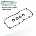 Uxcell 1 Set Valve Cover Gasket Replacement For Audi A3 2009-02013 No 03l103483c 03l103469c 03l103475c Black
