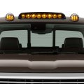 Auto Dynasty For Silverado Sierra Gmt800 Black Yellow Led Cab Roof Running Light Dual Row Smoked 3rd Brake