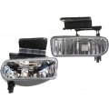 Carlights360 For 2000 2001 Chevy Tahoe Fog Light Assembly Driver And Passenger Side Pair W Bulbs Capa Certified Replaces 
