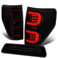 Compatible With 09-14 Ford F150 3d Led Bar Tail Light Dual-row 3rd Third Brake Cargo Lamp Black Smoked