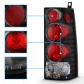 Amerilite Black Replacement Brake Tail Lights Set For Chevy Express Gmc Savana Van Passenger And Driver Side