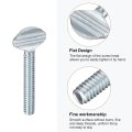 1 4-20 X 1-1 2 Thumb Screws 5pcs Carbon Steel Fully Thread Galvanized Finger Tight Racket Screw