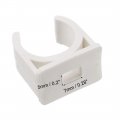 Uxcell Pvc Water Pipe 20mm Clamps Clips Fit For 0 79 Inch Od Tv Trays Tubing Hose Hanger Support Pex 30pcs