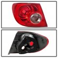 Outer Rear Tail Light For 2005 2008 Toyota Corolla Driver Side Replacement Assembly Exotic Red Lens With Chrome Housing Dot And