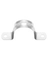 1 In Rigid Pipe Strap Clamp 50 Pack Heavy Duty Stainless Steel Two Hole Bracket Tube Clip Widened Fastener Holder Tension Kit