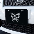 Graphics More Butterfly Skull Insect Novelty Metal Vanity Tag License Plate 