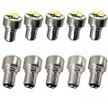 Gp Thunder 10 Pcs Of 1156 Ba15s P21w Amber Led Light Bulbs For Turn Signals Back Up Wedge Light 