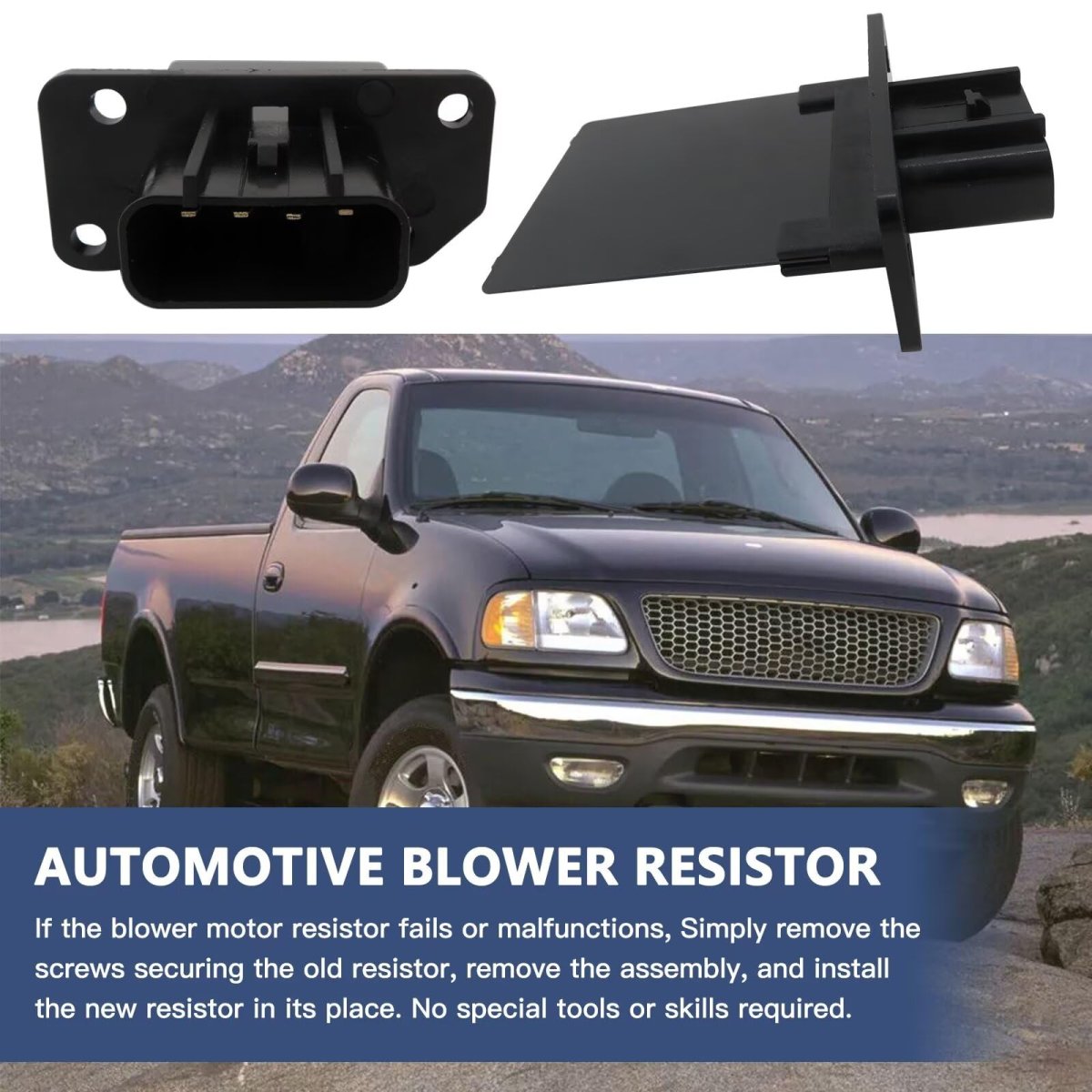 Blower Motor Resistor Replacement Fit For Mercury Monterey 2004 2005 2006 2007 Replaces 2400-304275 Bmr48 3f2z18591aa 4p1361