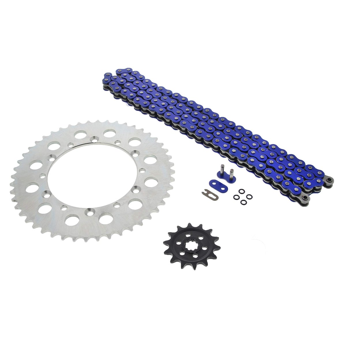 Chain Sprocket Set For Kawasaki Kx250f 250 F 2004 2005 Blue O Ring 14 48 114l
