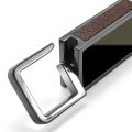 Mopar Logo Black Pull Top Rectangular Metal Key Chain For Dodge Jeep Rma Chrysler 3 75 In X 1 Gift Box Included 