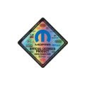 Mopar Logo Black Pull Top Rectangular Metal Key Chain For Dodge Jeep Rma Chrysler 3 75 In X 1 Gift Box Included