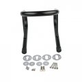 Green-l Motorcycle 2pcs Black 6 5 Wheel Chock Kit Scooter Bike Stand Trailer Truck Mount Steel 