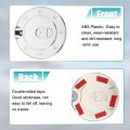 X Autohaux Chrome Plated Fuel Tank Filler Cap Cover Decoration For Ford F-150 2009-2014 Stick-on Gas Door Silver Tone